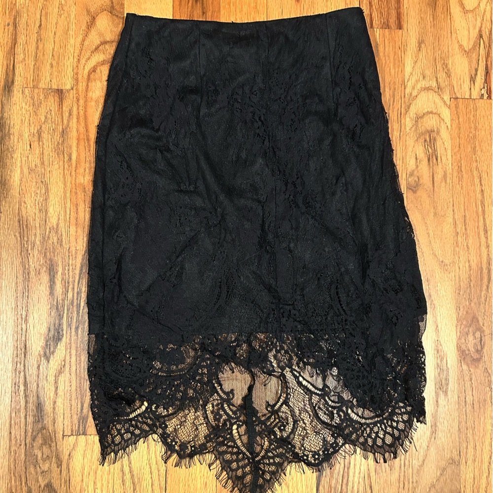 Glamorous Midnight Black Lace Slip
